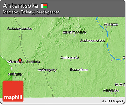 Political 3D Map of Ankaritsoka