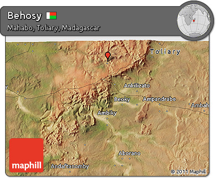 Satellite 3D Map of Behosy