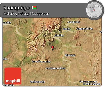 Satellite 3D Map of Soampingo