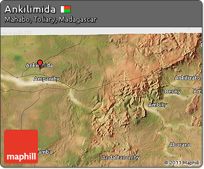 Satellite 3D Map of Ankilimida