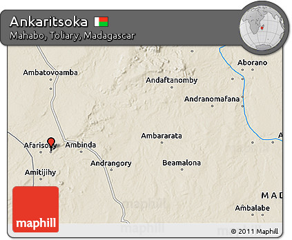 Shaded Relief 3D Map of Ankaritsoka