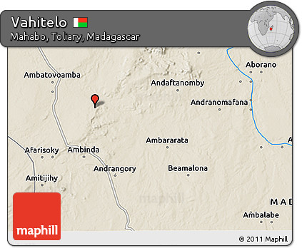Shaded Relief 3D Map of Vahitelo