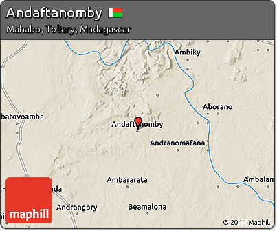 Shaded Relief 3D Map of Andaftanomby