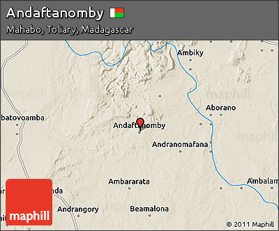 Shaded Relief 3D Map of Andaftanomby