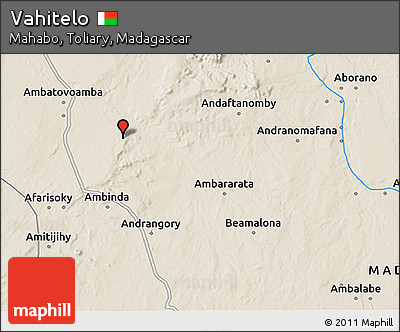Shaded Relief 3D Map of Vahitelo