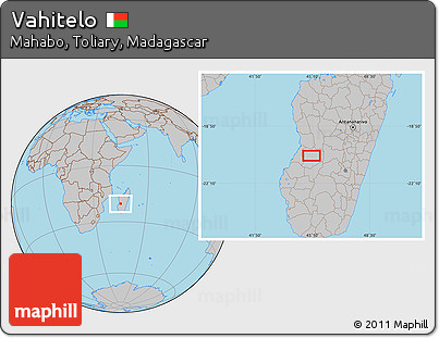 Gray Location Map of Vahitelo