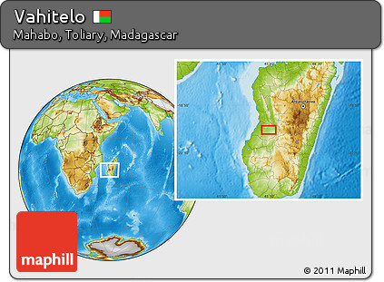Physical Location Map of Vahitelo