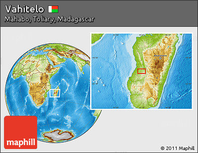 Physical Location Map of Vahitelo