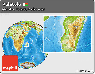 Physical Location Map of Vahitelo