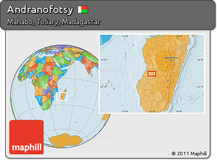 Political Location Map of Andranofotsy