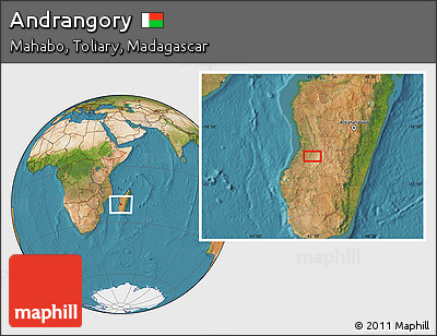 Satellite Location Map of Andrangory