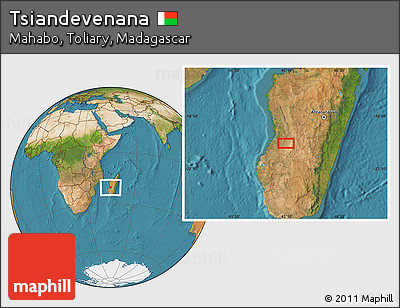 Satellite Location Map of Tsiandevenana