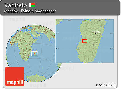 Savanna Style Location Map of Vahitelo
