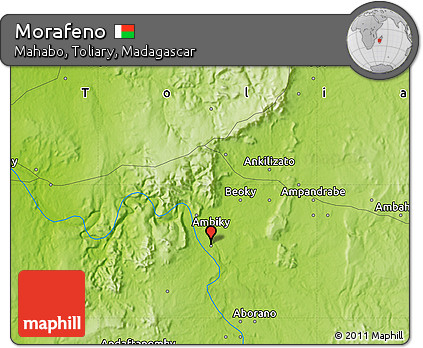 Physical Map of Morafeno