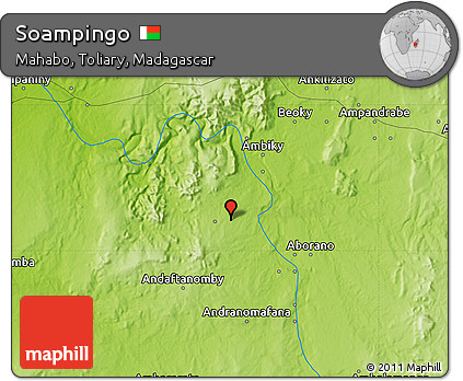 Physical Map of Soampingo