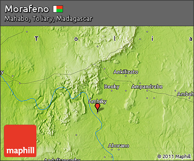 Physical Map of Morafeno