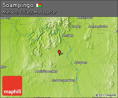 Physical Map of Soampingo