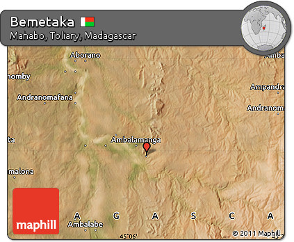 Satellite Map of Bemetaka