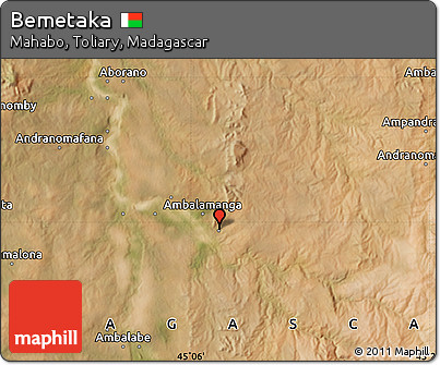 Satellite Map of Bemetaka
