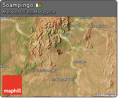 Satellite Map of Soampingo