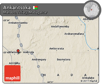 Shaded Relief Map of Ankaritsoka