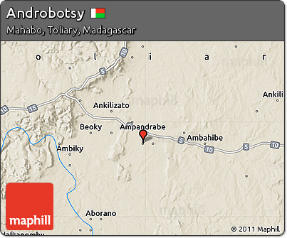 Shaded Relief Map of Androbotsy