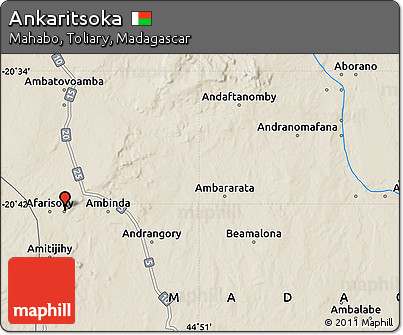 Shaded Relief Map of Ankaritsoka