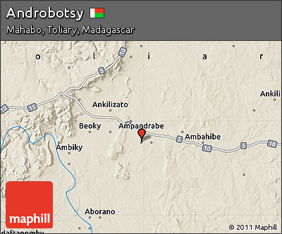 Shaded Relief Map of Androbotsy