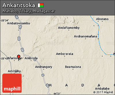 Shaded Relief Map of Ankaritsoka