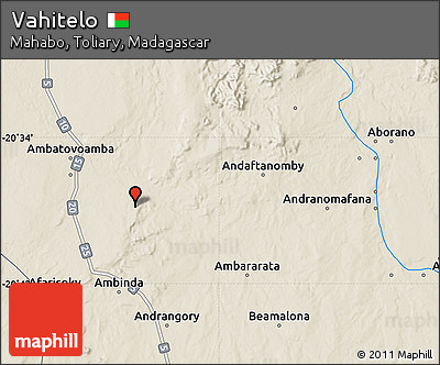 Shaded Relief Map of Vahitelo