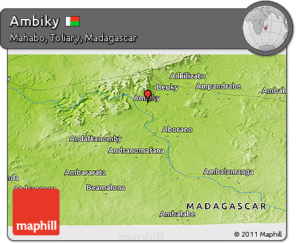 Physical Panoramic Map of Ambiky