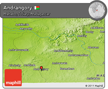 Physical Panoramic Map of Andrangory