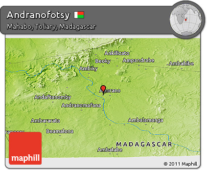 Physical Panoramic Map of Andranofotsy