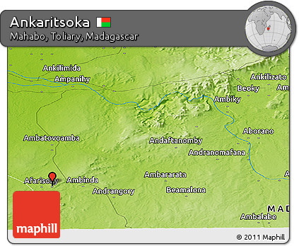 Physical Panoramic Map of Ankaritsoka