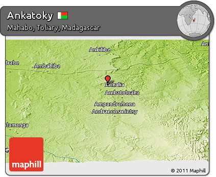 Physical Panoramic Map of Ankatoky