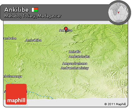 Physical Panoramic Map of Ankilibe