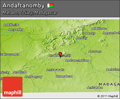 Physical Panoramic Map of Andaftanomby