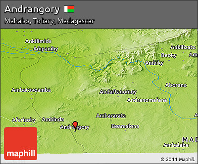 Physical Panoramic Map of Andrangory