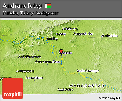 Physical Panoramic Map of Andranofotsy