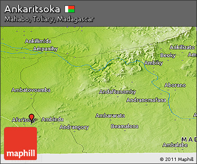 Physical Panoramic Map of Ankaritsoka