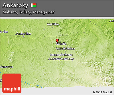 Physical Panoramic Map of Ankatoky