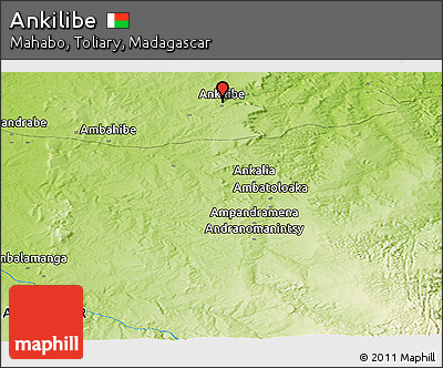 Physical Panoramic Map of Ankilibe