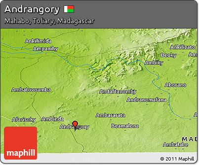 Physical Panoramic Map of Andrangory
