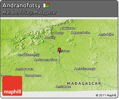Physical Panoramic Map of Andranofotsy