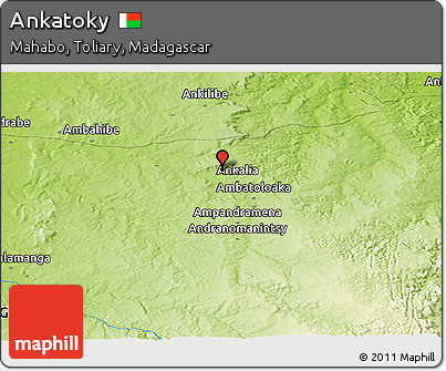 Physical Panoramic Map of Ankatoky