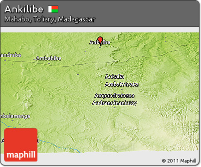 Physical Panoramic Map of Ankilibe