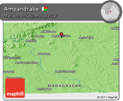 Political Panoramic Map of Ampandrabe