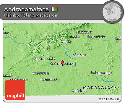 Political Panoramic Map of Andranomafana