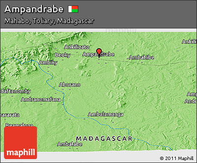 Political Panoramic Map of Ampandrabe