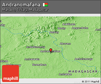 Political Panoramic Map of Andranomafana